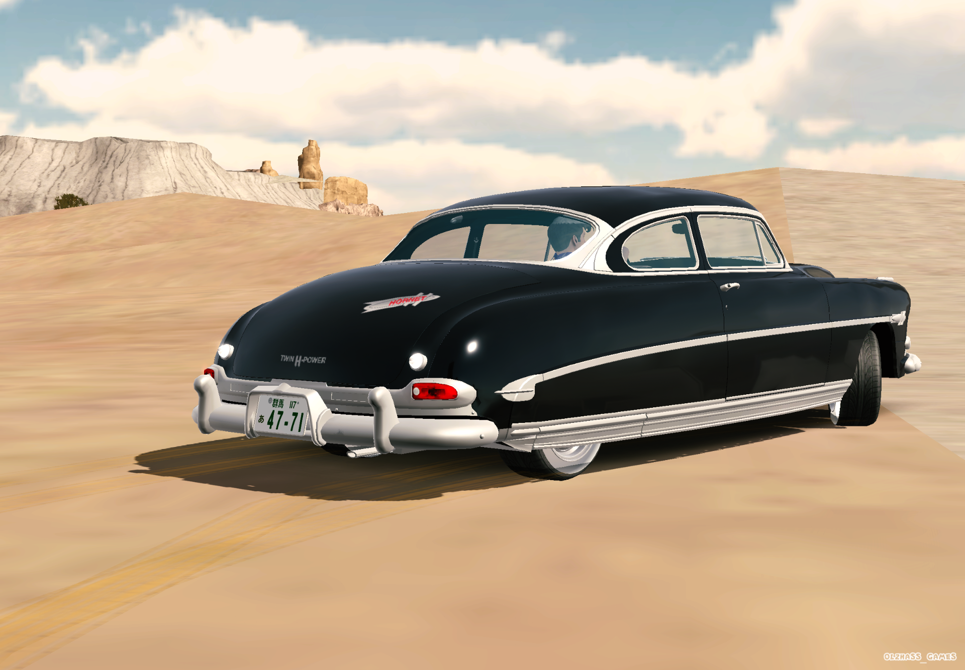 ↑愛車のハドソン ホーネット ホーネット クラブクーペ